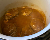 A picture of step 3 of Simple Salisbury steaks over mashed potatoes.