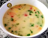 A picture of step 3 of Sweet Corn vegetable clear soup and creamy soup.