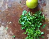 A picture of step 6 of Healthy twist Tapioca vada with mint chutney bombs.