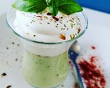 Une image de l'étape 2 de Soupe de concombre et chantilly sucré.