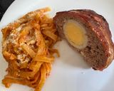 Foto del paso 5 de la receta: Albondigon sorpresa!