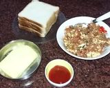 A picture of step 2 of Paneer sandwich.