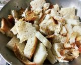 A picture of step 1 of Bread halwa.