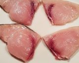A picture of step 2 of Swordfish with zucchini.