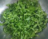 A picture of step 1 of Palak Aloo ki sabzi.