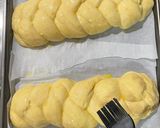 A picture of step 18 of Tsoureki (Greek Easter Bread).