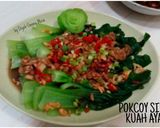 Foto langkah ke 3 dari resep Pokcoy Siram Kuah Ayam.