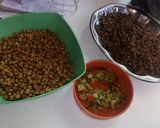Foto del paso 1 de la receta: Hamburguesa de lentejas, soja y garbanzo con pan casero integral
