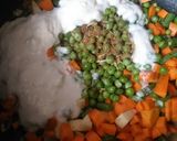 A picture of step 3 of Hyderabadi Veg Dum Biryani.