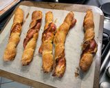 Une image de l'étape 6 de Feuilletés épicés aux minis saucisses, origan, moutarde fine et parmesan.
