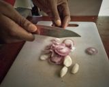 A picture of step 1 of Crunchy vegetables stir fry.
