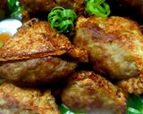รูปขั้นตอนการทำที่ 4 ของ เต้าหู้ทอด (เต้าหู้พัฟ) ยัดไส้เนื้อหมูบด Stuffed crispy stuffed tofu puffs with mince pork