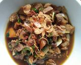 Foto langkah ke 6 dari resep Daging Sapi TAUCO tumis kangkung.