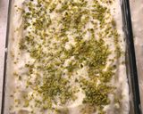 A picture of step 9 of Lasagne with pistachio pesto, smoked salmon and prawns.