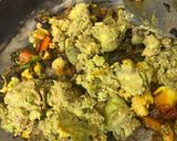 A picture of step 9 of Avocado Bhujiya with Laccha Paratha.
