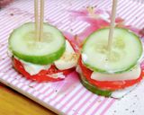 A picture of step 5 of Cheesy cucumber punch.