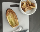 Foto del paso 1 de la receta: Berenjena rellena de espinacas y atún