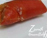 A picture of step 4 of Frozen Persimmons with stuffed Walnuts.