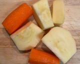 Foto del paso 1 de la receta: Licuado de zanahoria, manzana y naranja