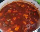Foto del paso 4 de la receta: Guiso de arroz con carne y chorizo colorado