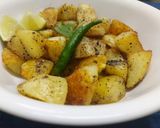 A picture of step 2 of Aloo Morich.