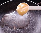 A picture of step 2 of Cashew Sohan Halwa.