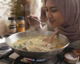 Foto langkah ke 6 dari resep Sayur Lodeh Ikan Asin.