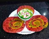 A picture of step 7 of Tricolor Paratha.