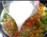 A picture of step 5 of Veggies Egg Drop Soup.
