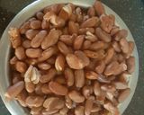A picture of step 1 of Rajama curry.