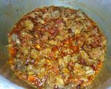 A picture of step 6 of Beef pulao.