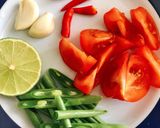 Hình bước làm 2 của món Gỏi Đu Đủ Xanh Ba Khía Thái Lan (Somtam)