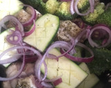 Foto del paso 4 de la receta: Brócoli 🥦, calabacín y cebolla en airFryer