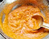 A picture of step 4 of Makhani paneer.