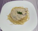 Foto del paso 17 de la receta: Spaghetti con salsa bechamel y pollo
