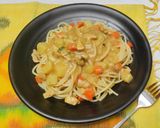 Foto langkah ke 3 dari resep Spaghetti with creamy curry sauce.