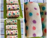 Foto langkah ke 6 dari resep Dadar Gulung Polkadot.