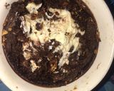 Hình bước làm 1 của món Bánh chuối cacao nhân phô mai (baked oats)