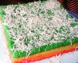 Foto langkah ke 7 dari resep Rainbow cake kukus simple.