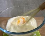 Foto langkah ke 3 dari resep Caramel Cheese Matcha Cake.