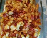 Foto del paso 4 de la receta: Patatas con jamón y bacon