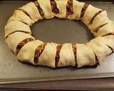 A picture of step 8 of Taco Crescent Ring.