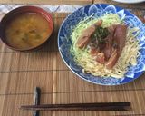 A picture of step 6 of Zuke-Maguro(tuna) donburi (bowl).