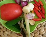 Foto langkah ke 2 dari resep Cumi asin terong cabe hijau.