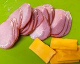 A picture of step 1 of Ham and Cheese Fry.