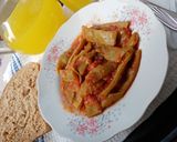 Pas rețetă Mâncare de fasole verde cu roșii 3 fotografie