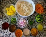 A picture of step 1 of Batata Poha.