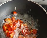 A picture of step 1 of Kathiyawadi aloo matar ki sabzi.