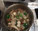 A picture of step 3 of Clear Tom Yum Soup with Three Mushrooms (Vegetarian).
