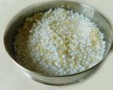 A picture of step 3 of Sago idli (sabhudan, javarisi in tamil).